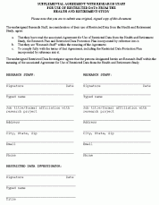 Restricted Data Agreement Form 2